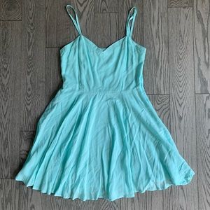 Aritzia Light Blue Midi Dress